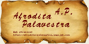 Afrodita Palavestra vizit kartica